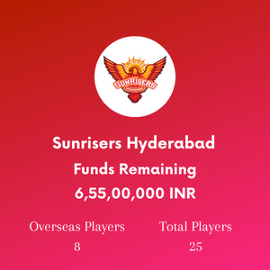 Sunrisers Hyderabad Stats IPL 2023