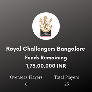Royal Challengers Bangalore Stats IPL 2023